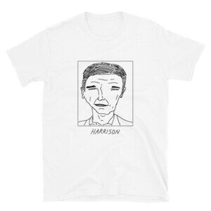 Badly Drawn Celebrities - Harrison Ford - Unisex T-Shirt